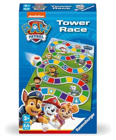 Ravensburger - Jeu de société - Pat'Patrouille - Tower Race - Jeu de Plateau en Famille - Course et Chance - À partir de 3 Ans - De 2 à 4 Joueurs - 24746