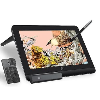 XP-PEN Artist Pro 16 (Gen 2) Tablette Graphique, Tablette Graphique Dessin avec Écran Laminé, Stylet Passif à 16K(16384) Niveaux de Pression, Résolution 2560 x 1600, 159% sRGB, Mini Clavier Fourni