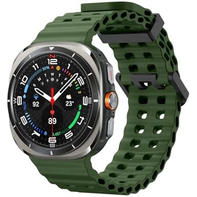 TOPsic Bracelet pour Samsung Galaxy Watch Ultra 47mm Silicone, Bracelet de Sport en Silicone Souple Imperméable Respirant et Durable Bracelets Compatible avec Samsung Galaxy Watch Ultra 47mm