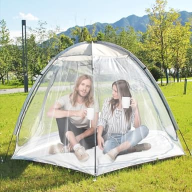 Bubble Tent Gazebo, Tente Igloo, Tente Transparente Extérieure, 4-6 Personne Igloo Dome Garden Patio Canopy Shelter, Tente à Bulles en Forme De Dôme, Tente Igloo Instantanée pour Arrière-Cour