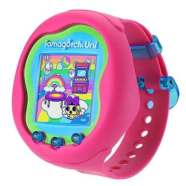 Bandai – Tamagotchi Uni – Tamagotchi connecté avec Bracelet Montre – Tamagotchi Animal Interactif - Animal de Compagnie virtuel – Tamagotchi en français - Modèle Rose – Jeu Enfant 6 Ans et + - 43351