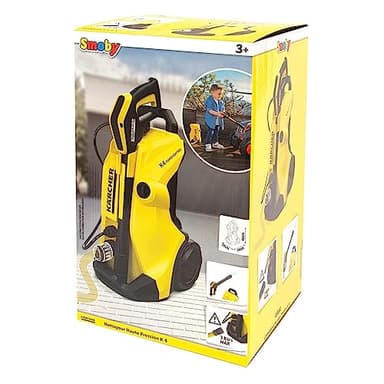 Smoby - Kärcher - Nettoyeur Haute Pression K4 - Jouet Enfant - Raccordement Tuyau d'Arrosage - Dès 3 Ans - 360902 Jaune