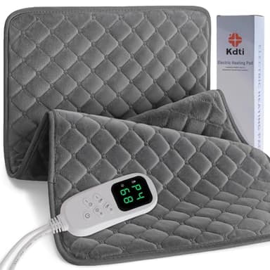 Coussin Chauffant Électrique 40x80cm avec Arrêt Automatique et 6 Niveaux de Température, pour le Dos, la Cervicales et les Épaules, Lavable en Machine, Le Cadeau Parfait pour Parents ou Épouse