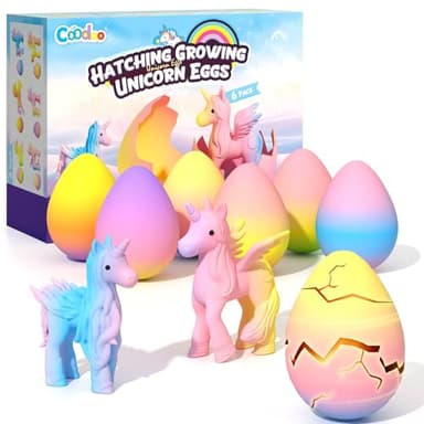 Œufs Arc-en-Ciel à Éclore avec Licornes pour Enfants - Pack de 6 Jouets Licorne pour Garçons et Filles, Idées Cadeaux pour Pâques ou Anniversaire Enfants 3+ Ans - Cadeaux pour Filles 3 4 5 6 7 8 Ans