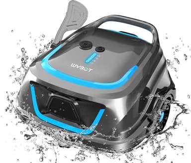 WYBOT Robot Piscine avec Filtre à Deux Couches, 120 Minutes de Nettoyage, 2,5-h-Charge-Rapide Indicateur LED Aspirateur Piscine Hors Sol