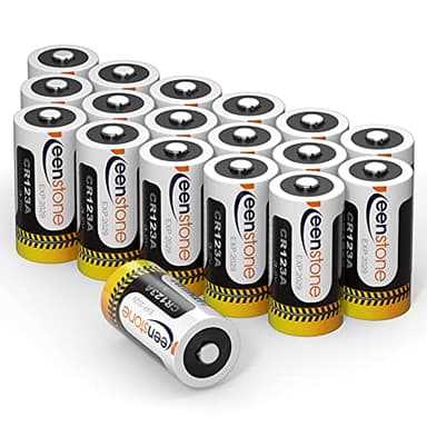 CR123A 3V Lithium, Keenstone 1600mAh Piles CR17345 3V Lithium Jetables Lot de 18 pour Lampe de Poche, Appareil Photo, Instrument Intelligent, Microphone etc.【Pas pour Arlo】