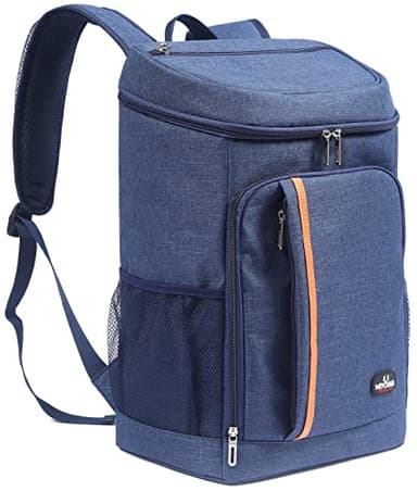 28L Sac à Dos Isotherme à Glacière, Sac Isotherme Portable Cooler Backpack Bag, pour Hommes Femmes pour Déjeuner Plage Camping BBQ Travail Ecole Pique-Nique