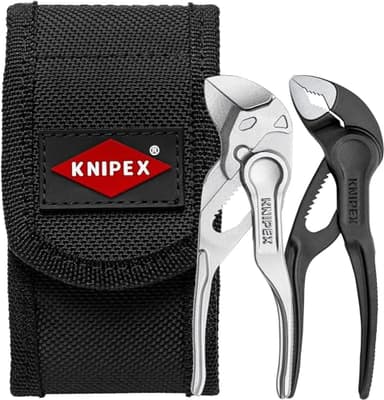 Knipex Jeu de mini-pinces XS dans une pochette ceinture 1 x 87 00 100, 1 x 86 04 100 150 mm, 00 20 72 V04 XS
