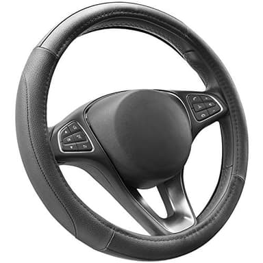 COFIT Antidérapant Couvre Volant Respirant Microfibre Cuir Couvre Volant Noir Diamètre M 37-38cm
