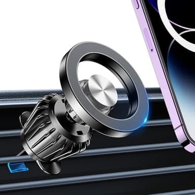 Support Telephone Voiture Magnetique【Adhésif Ultra Puissant】Aimant Telephone Voiture,Accroche Telephone Voiture Magsafe,Rotatif à 360 Portable Support iPhone Voiture Aimanté pour iPhone 17 Pro Max 16