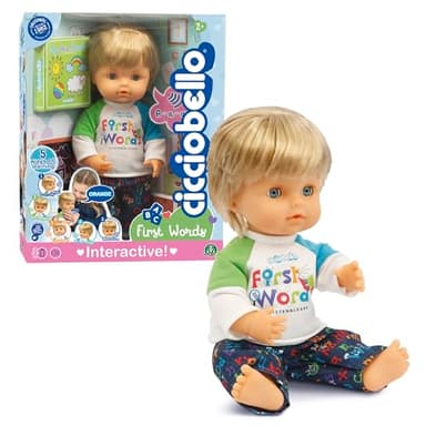 Cicciobello, Poupon interactif 30 cm, Premiers Mots, Corps Dur, pour Les Enfants à partir de 2 Ans, CCBF0