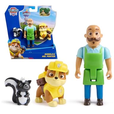 PAW Patrol Rubble & Mr. Porter Lot de figurines avec figurine de mouffette, jouets pour enfants pour garçons et filles âgés de 3 ans et plus