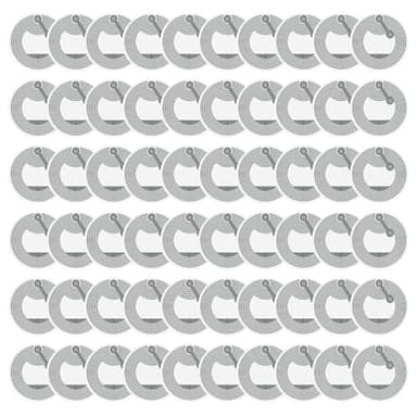 VBK Étiquettes NFC Tags RFID Modèle, 60Pcs Identification Produit Étiquettes Anti-Métal et Fonction Commande Rapide, Musique Contrôle, Carte Numismatique, Autocollant, Blanc