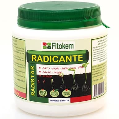 FITOKEM Radistar - Hormone de Bouturage Poudre (400 gr) Stimulateur de Racines Mycorhizes en Poudre Bio, Stimule la Production et la Croissance Naturelle des Racines, Made in Italy