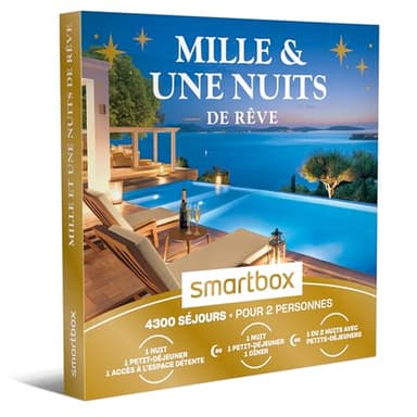 SMARTBOX - Coffret Cadeau Couple - Idée cadeau original : Séjours d'exception pour une escapade romantique à deux