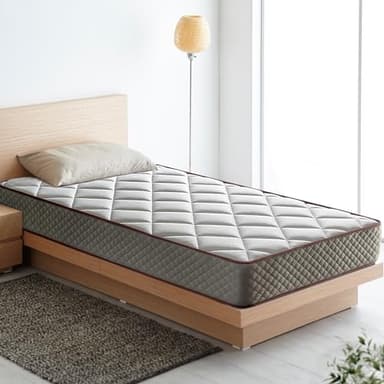 LUXIABED Matelas 90X200 cm Mousse à Mémoire Réversible Hiver/Été Individuel Anti-Acariens et Respirant Noyau Flexible Ferme Moyenne Couleur Gris Modèle Elixir Épaisseur 14 cm