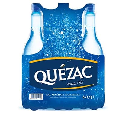 Quézac Eau Gazeuse Minérale Naturelle les 6 Bouteilles de 1,15 L