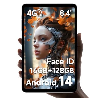 ALLDOCUBE Android 14 Tablette, Tablette Gaming 8,4" G99 iPlay 60 Mini Pro avec 2 Haut-parleurs, 16Go RAM 128Go ROM, Tablette FHD 1920x1200, Widevine L1, 6050mAh, 5MP/13MP, 4G LTE, 6 Axes Gyroscope