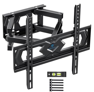 PERLESMITH Support Mural TV, Fixation TV Murale Inclinable et Orientable pour Écrans 26-65 Pouces Jusqu'à 45Kg, VESA 400 x 400mm