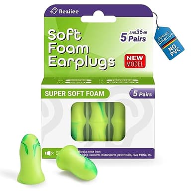 BEZIIEE Bouchon D'oreille: conception NeuroFusion™ 2025 pour les dormeurs latéraux, soulagement de l'anxiété et de la sensibilité au bruit-Technologie Silence Burst 36 dB pour 8 secondes de sommeil™