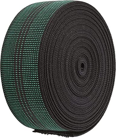 Tessil Point - Sangle élastique pour Tapisserie d'ameublement - Largeur 60 mm - Bande élastique pour canapés et fauteuils - Convient aux sièges et dossiers - Bretelles élastiques à 3 rangées -