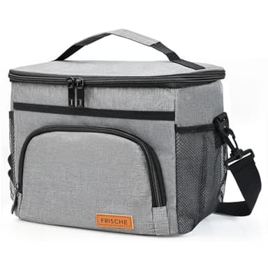 Cozary Sac Isotherme Repas 8L,Sac à Lunch,Déjeuner Isotherme Lunch Bag pour Le Travail, Portable, pour Manger Pendant Le Voyage,pour Femmes Hommes