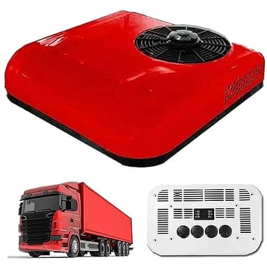 Climatiseur de toit pour camping-car 12 V/24 V – Climatisation de stationnement pour mini-fourgonnettes, camping-cars, autobus, camion – Refroidissement compact et portable