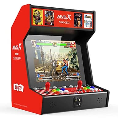 Unico MVSX Borne Arcade Bartop, 50 Jeux Rétro Licenciés Neo Geo Officiels Préinstallés, Jouable à Deux Joueurs en Même Temps, y Compris The King of Fighters, Metal Slug et Samurai
