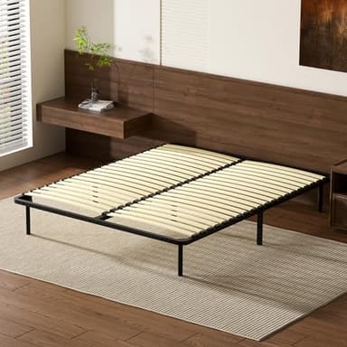 Stanew - Sommier Essentiel 140x190 cm | Résistant et Confortable | 7 Pieds Inclus | 18 Lattes | Cadre métal laqué époxy | Sommier 1 ou 2 Personnes | Lattes réglables| Montage Rapide et Facile