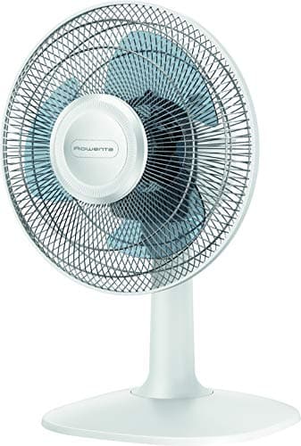 Rowenta Essential + Ventilateur de table, Haute performance, Silencieux, 2 vitesses, Compact, Oscillation et orientation réglables VU2310F0