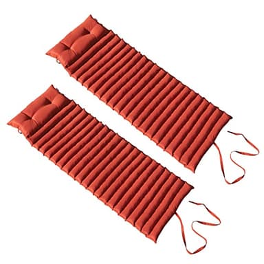 Lot De 2 Matelas Bain De Soleil 180cm Terracotta - 2X SORMIOU TERRACOTTA