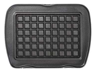 LAGRANGE Jeu de plaques Gaufres Liégoises, compatible avec tous les gaufriers "Premium", Plaques en fonte d'aluminium, Revêtement antiadhésif double couche, 010722, Noir