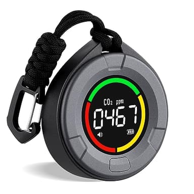 INKBIRDPLUS Détecteur de CO2 Portable, Moniteur Qualité Air Intérieur Detecteur CO2 avec Capteur NDIR et Ecran LCD, Moniteur CO2 avec Alarme pour Maison,Bureau