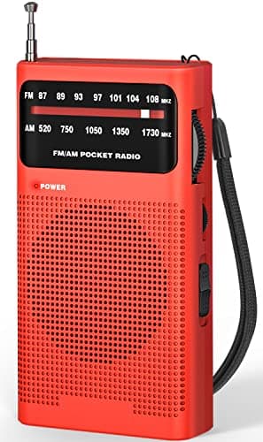 Tendak Radio Portable, AM(MW)/FM Radio a Pile, Transistor Radio de Poche avec Excellente Réception, Excellente Qualité Sonore, Mini Radio Portable(AA)