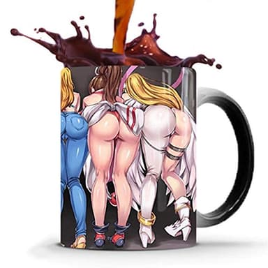 Ariycaz mug magique personnalisé, tasses à café en céramique sensibles à la chaleur Tasse magique Cadeau de nouveauté parfait/Cadeaux de père 350 ml (12 oz)