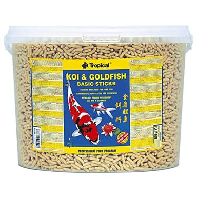 Koi&Goldfish Basic Sticks 11L / 900g - Aliment de Base Flottant pour carpes koï et Poissons d'étang