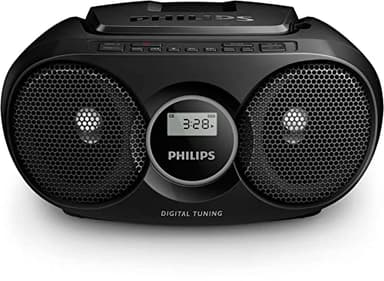 Philips Audio Lecteur CD Portable/Radio FM, Dynamic Bass Boost, Entrée Audio/Radio CD Philips AZ215B/12 Noir