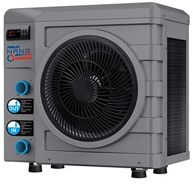 POOLEX - PC-NANO-A5R - Poolex Nano Reversible 5kW - Pompe à Chaleur Piscine Dédiée aux Petites Piscines Hors-Sol et Spas - Consommation de 990 W - Volume du Bassin de 20 à 35m3