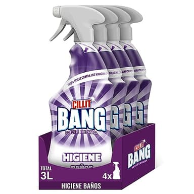 CILLIT BANG Lot de 4 Pistolets Nettoyant Surpuissant Javel - 750 ml