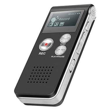 Ghost Hunting EVP Enregistreur vocal numérique 8 Go Équipement paranormal Spirit Boîte vocale numérique rechargeable Portable Réduction du bruit (Gris)