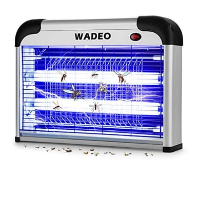 Lampe Anti Moustique Electrique, WADEO Intérieur et Extérieur Tue Mouches 20W UV LED, Piège à Moustique Tueur pour Maison Bureau, Efficace Portée 50-150m²