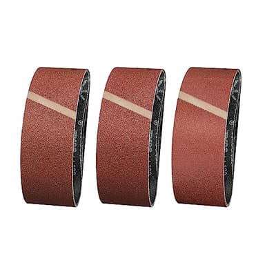Sruhrak Lot de 12 bandes abrasives 75 x 533 mm - Grain 60/80/120 - Pour poncer, limer, aiguiser et dérouiller
