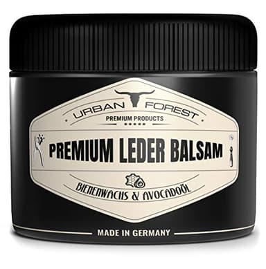 URBAN FOREST Entretien du Cuir incolore pour Meubles Voitures Vestes Sacs Couches Chaussures selles, baume pour Cuir de première qualité avec de la Cire d'abeille et l'huile d'avocat, Taille:250ml