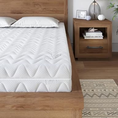 DEWINNER Matelas 140 x 190 cm Ressorts ensachés dureté H3/Oeko-Tex/Ergonomique 7 Zones 18 cm Housse amovible et lavable Produit en Europe