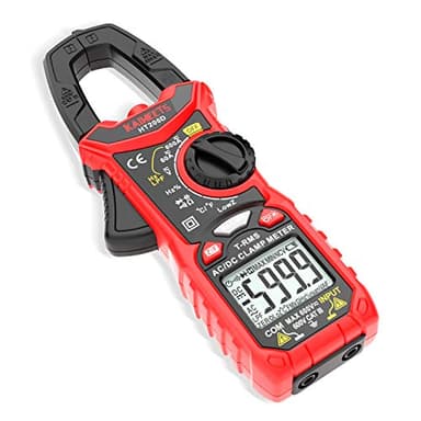 KAIWEETS Pince Ampèremétrique Numerique CA/CC, 0-600A Multimetre Professionnel 6000 Comptes TRMS, Mesure Courant/Tension/Diode/Température/Résistance/Fréquence/Diode/Capacité