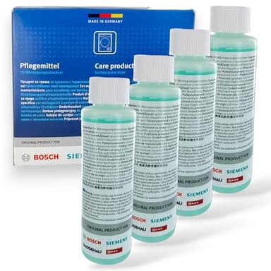 DL-pro Kit d'entretien 4 x 125 ml pour sèche-linge à pompe à chaleur Bosch Siemens 312111 00312111 avec programme d'entretien