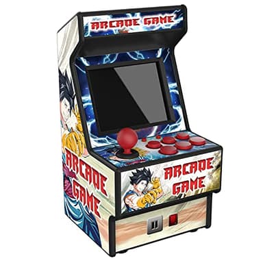 Mini Arcade Retro, Borne Portable avec 156 Jeux intégrés, Jeux d'arcade rétro 16 Bits, écran Couleur 2,8", Batterie Rechargeable, Console de Jeux Retro, Mini Jeux Arcade pour Enfants et Adultes