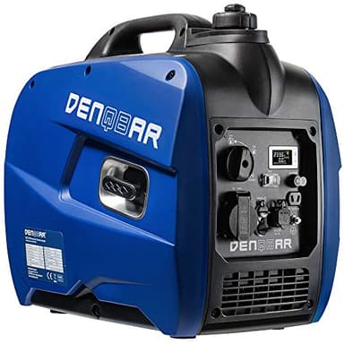 DENQBAR Groupe électrogène Inverter 2100 W Générateur portable insonorisé, DQ-2100 - Pour le camping, l'extérieur, le chantier, les voyages, les camping-cars et les générateurs de secours
