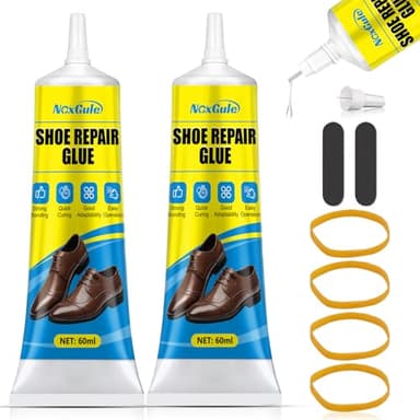 NoxGule 120ml Colle pour Chaussure, Colle Semelle Chaussure, Colle Chaussure, Flexibilité Imperméabilité, Convient aux Bottes, Chaussures Cuir, Baskets Chaussures Décontractées