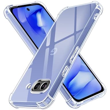 ivoler Coque pour Google Pixel 9A, Ultra Transparent Étui de Protection en Silicone Antichoc avec Coins Renforcés, Clair Mince Souple TPU Bumper Housse